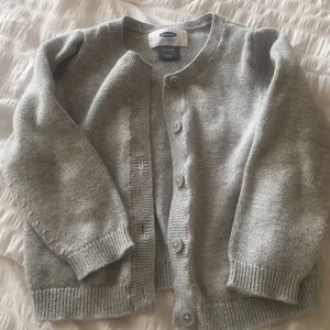 Gray cardigan