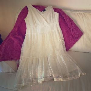 Cream eyelet lace Dress