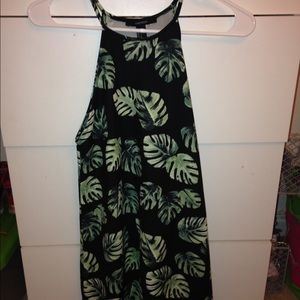 Forever 21 High-neck leaf dress