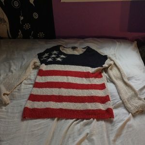 American Flag Sweater