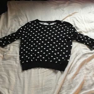 Polka dot sweater