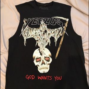 Yeezus band tee. Original merch from his concert.
