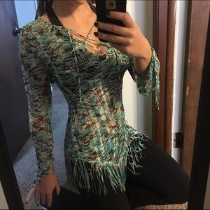 Guess crochet top