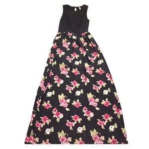 Floral print maxi dress