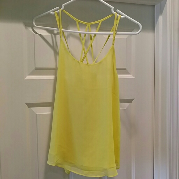 Mine Tops - Strappy Yellow Top