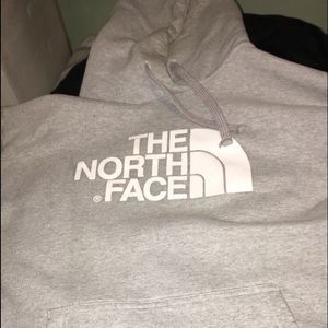 North face gray hoodie