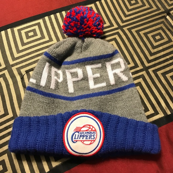 Blue & Grey LA CLIPPERS beanie. EUC.