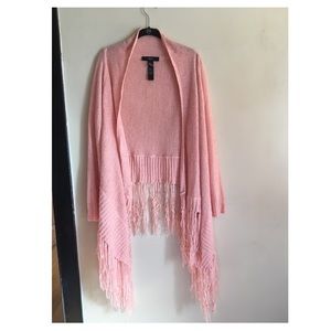 Forever 21 Pink sweater with fringe