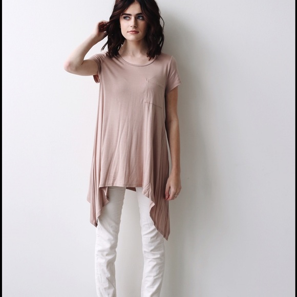 Blush pink top/mauve top, super soft and cute fit