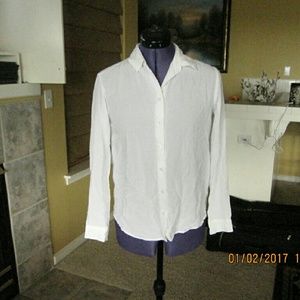 Sleek White Button Up