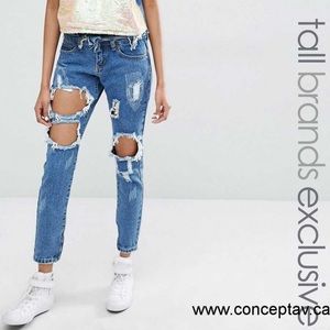 Asos Tall Liquor and Poker Boyfriend Jeans