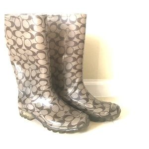 Authentic COACH rain boots