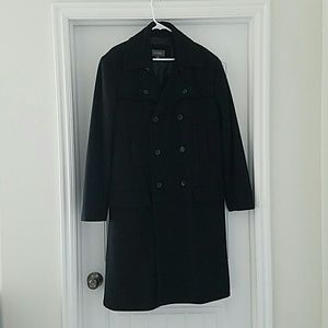 Long Double Breasted Pea Coat
