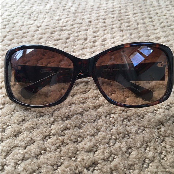 Authentic tortoise coach sunglasses