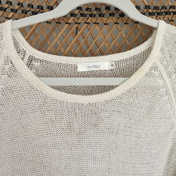 Millau Sweaters - Millau Ombré Pink and White Sweater Millau Sweaters - Millau Ombré Pink and White Sweater
