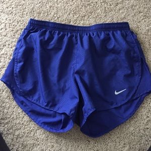 Blue Nike Running Shorts with Back Pocket