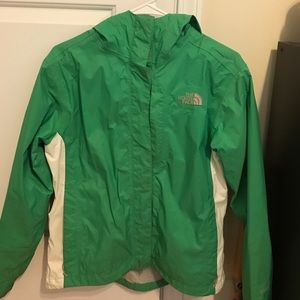North face Green Rain jacket