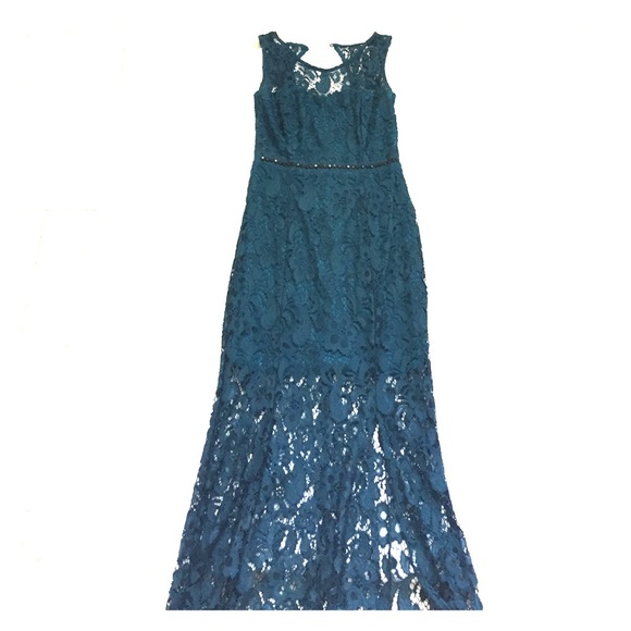 Formal lace dress, floor-length