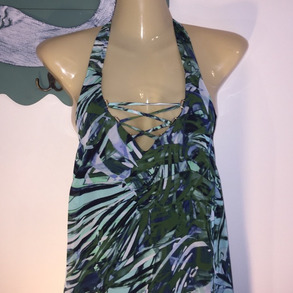 NEW Sz 4 Jennifer Lopez Palm Paradise Maxi Dress - Picture 2 of 4