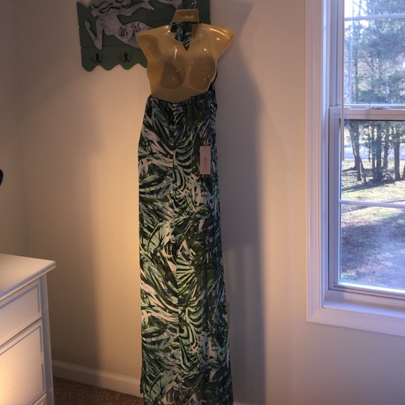 NEW Sz 4 Jennifer Lopez Palm Paradise Maxi Dress - Picture 4 of 4