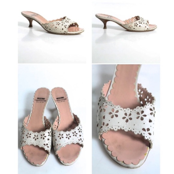 MOSCHINO CHEAP AND CHIC SLIDES/ HEELS SZ 36 - Picture 2 of 5