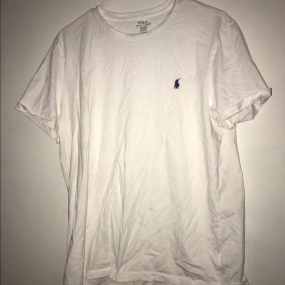 White mens polo shirt
