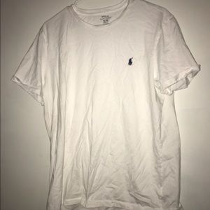 White mens polo shirt