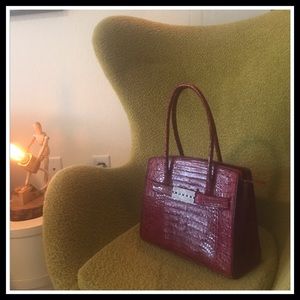 ❗️New❗️luxury GENUINE  crocodile leather handbag