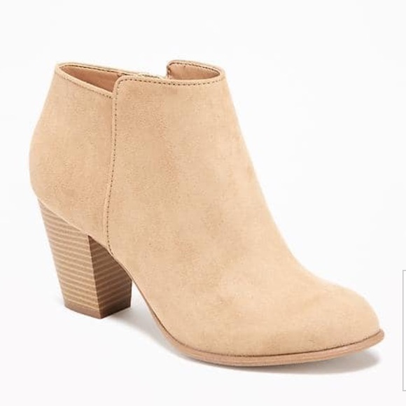 Tan Suede Booties