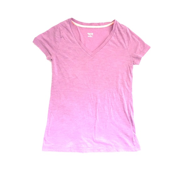 Purple jersey v-neck
