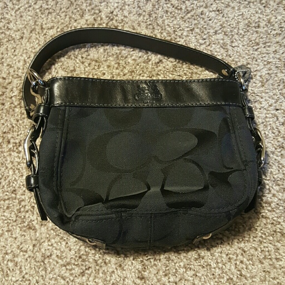 Small black coach purse