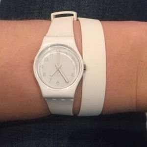 swatch wrap around watch
