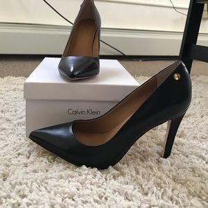 Calvin Klein Black Pointed Heels