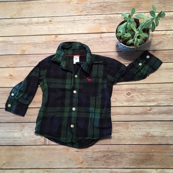 Baby boy button down