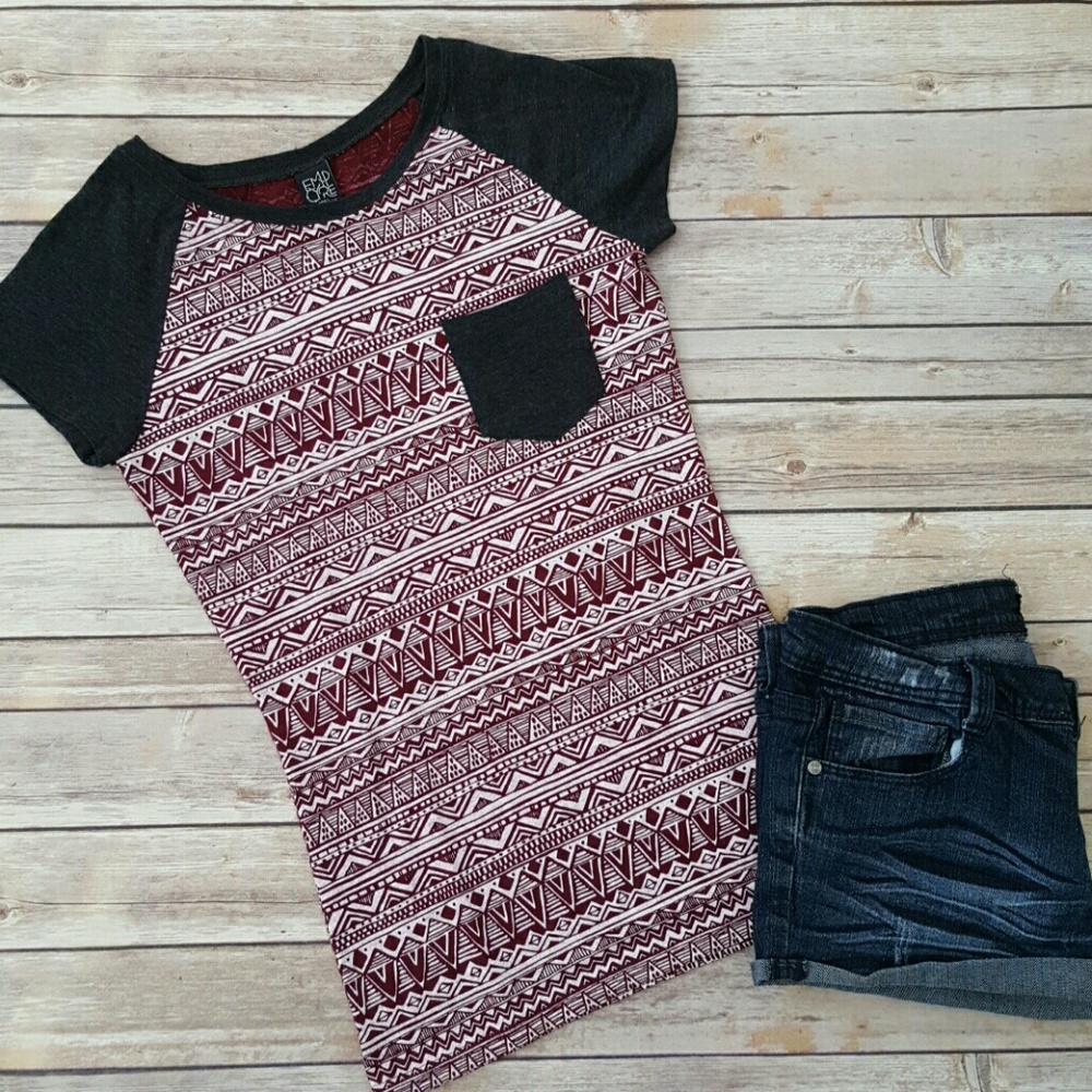 🍭SALE🍭 Casual Tee with Front Pocket