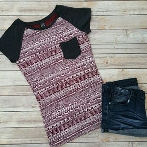 🍭SALE🍭 Casual Tee with Front Pocket