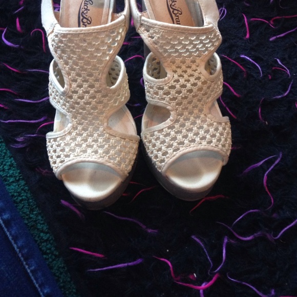 Cream colored wedges