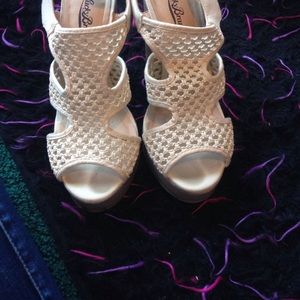 Cream colored wedges