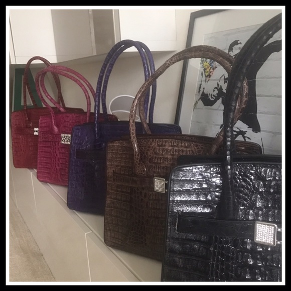 ❗️New❗️luxury GENUINE  crocodile leather handbag - Picture 4 of 4