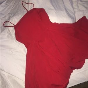 Red Babydoll Style Dress