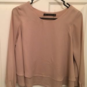 ZARA team flutter blouse EUC