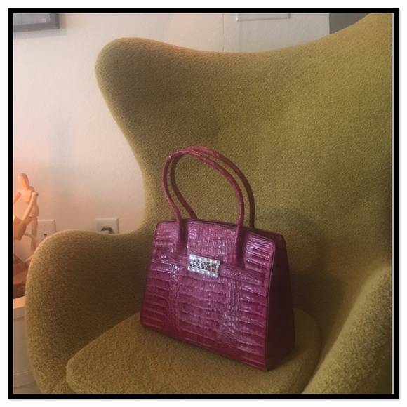 ❗️New❗️luxury GENUINE  crocodile leather handbag