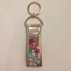 Lilly Pulitzer floral keychain