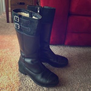 Leather UGG boots