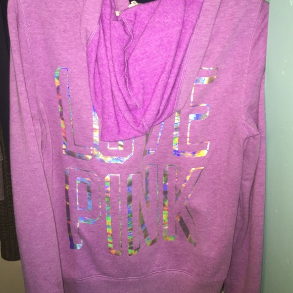 Holographic Love Pink Zip up Jacket