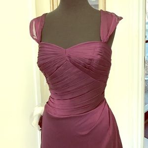 Purple Belsoie L4002 Chiffon cocktail dress
