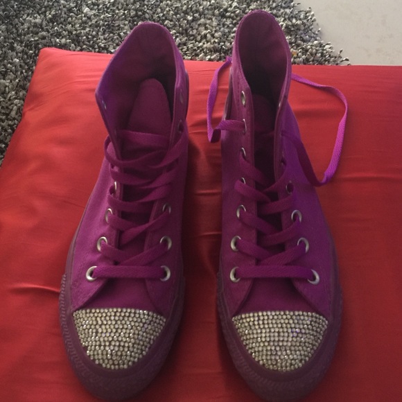 Custom Made All Stars Converse With Swarovski - image 3