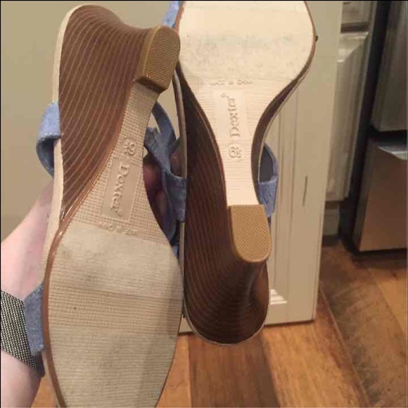 Baby blue dexter floral wedges - Picture 4 of 4