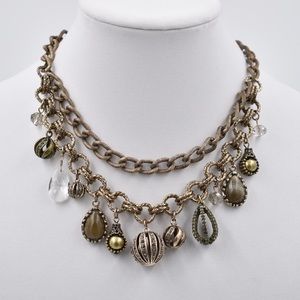 Bronze Metal Charm Necklace