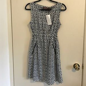 Cute Navy & White Dress